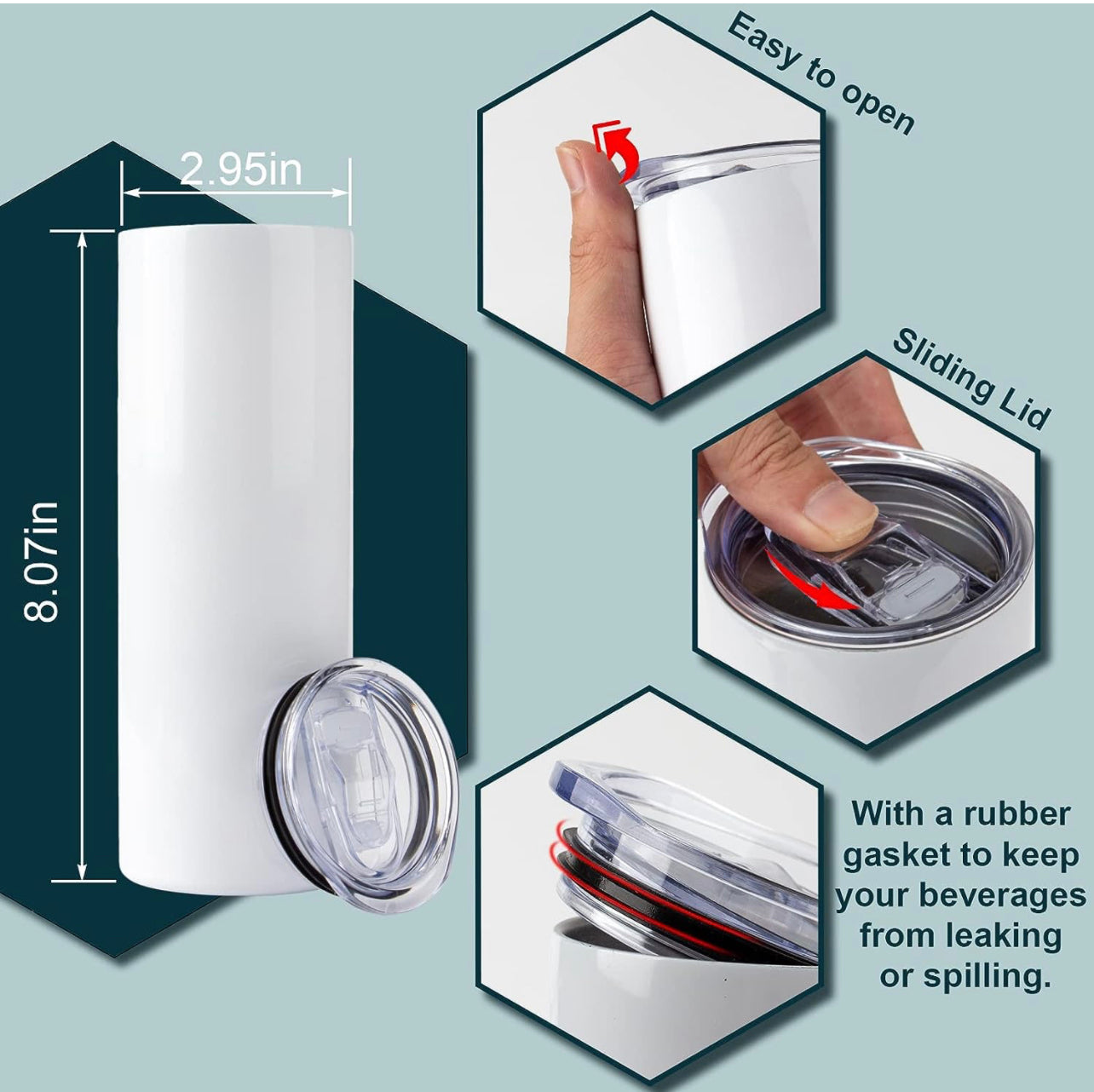 Sublimation Blanks Tumblers 20oz